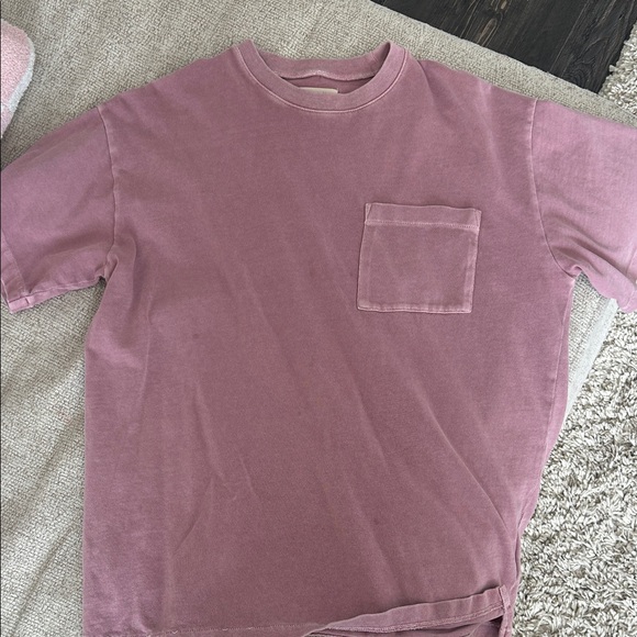 Madewell Dusty Pink Pocket T-Shirt - Picture 1 of 3